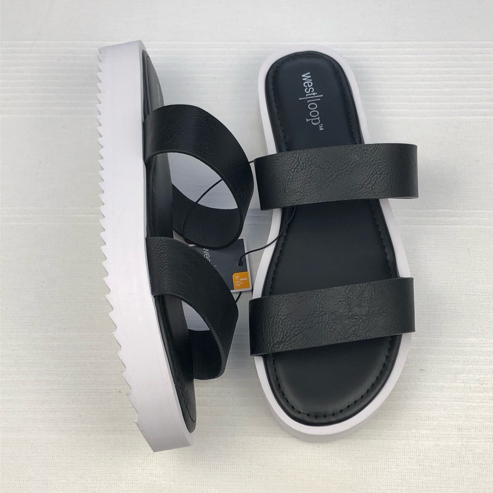 West loop Standard Solid Women's Sandals Size 9/10 L